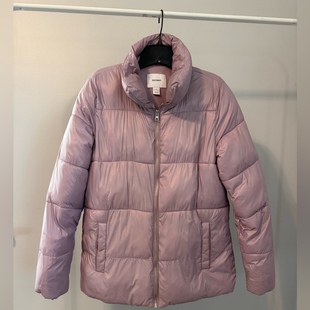 Old Navy Lilac Quilted Puffer Jacket, size small